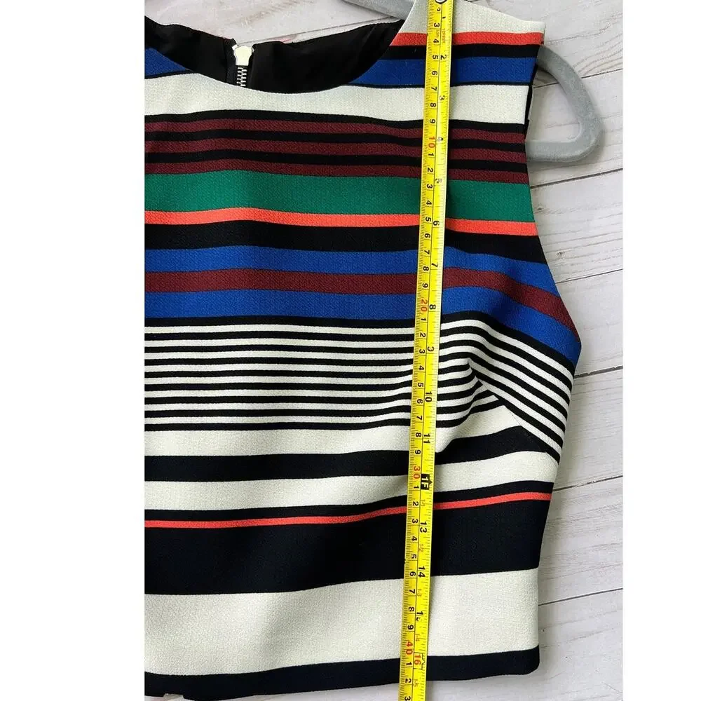 NWOT Badgley Mischka 2-Piece Striped Pencil Skirt & Sleeveless Top Set - Picture 7 of 13